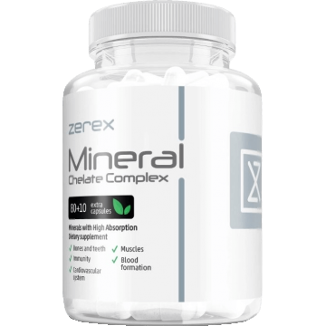 Zerex Mineral Chelate Complex - pentru oase, mușchi și dinți sănătoși 90 softgels