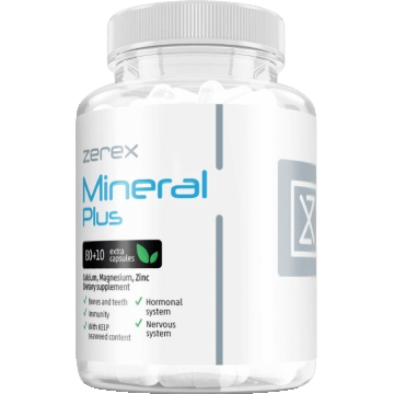 Zerex Zerex Mineral Plus - calciu, magneziu, zinc pentru întărirea oaselor și mușchilor 90 softgels