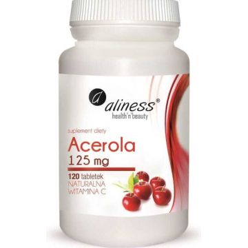 Acerola 125mg x 120 tablete Vitamina C naturală Aliness