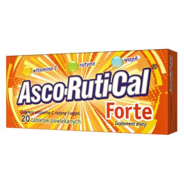 AscoRutiCal Forte, 20 comprimate filmate