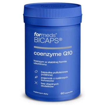 Bicaps COENZYME Q10 100 mg coenzima Q10 (Ubiquinonă) 60 capsule. Formate