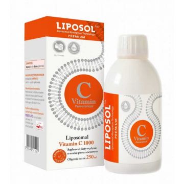 Liposol C 1000 Vitamina C lipozomală 1000 (tamponată) 250 ml Portocaliu - Medicaline
