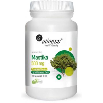 Mastika rășină pulbere Pistacia lentiscus 500mg (60 capsule) Aliness
