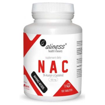 NAC N-Acetil-L-Cisteină 190mg (1/2 comprimat)100 comprimate Aliness