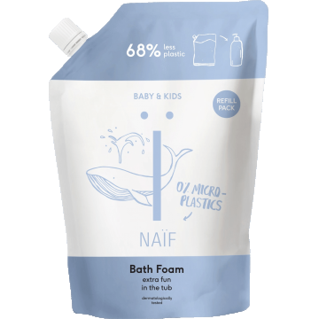 Naif Reîncărcare spumă de baie relaxantă 500 ml
