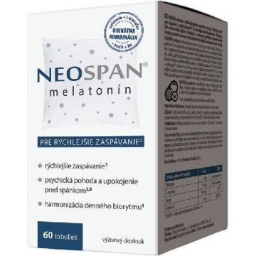 Neospan melatonină 60 capsule