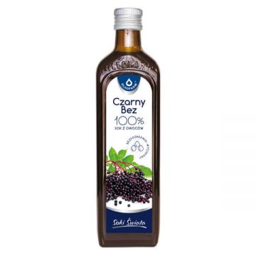 Oleofarm Juices of the World Elderberry, 100% suc de fructe, 490 ml