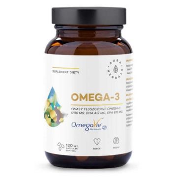 Omega-3 1200mg, 120 capsule softgel Aura Herbals