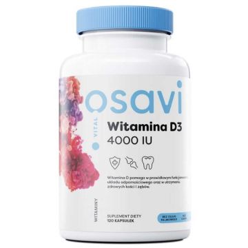 Osavi Vitamina D3 4000 UI Quali-D 120 capsule
