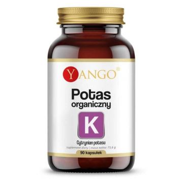 Potasiu organic (citrat de potasiu) 90 capsule Yango