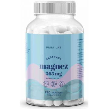 Pure Lab citrat de magneziu 365 mg, 120 capsule vegane