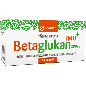 Senimed Betaglucan 200 mg IMU+. 60 comprimate