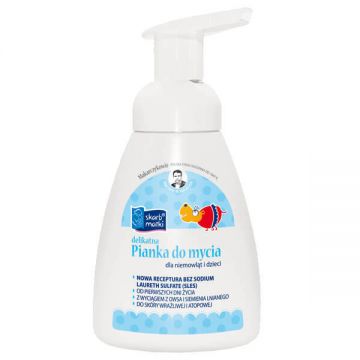 Skarb Matki, spumă de spălat pentru bebeluși și copii, de la 1 lună, 250 ml
