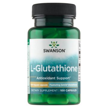 Swanson L-Glutation, L-glutation 100 mg, 100 capsule