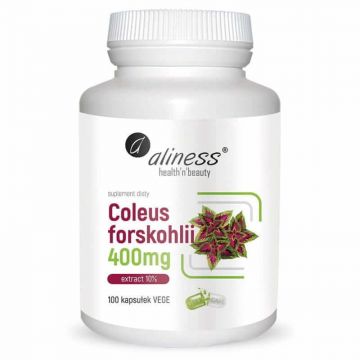 Urzică indiană Coleus forskohlii 400mg 100 capsule Aliness