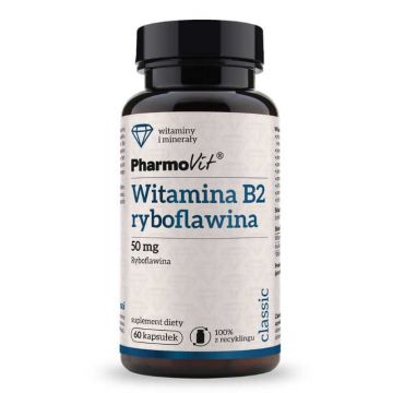 Vitamina B2 riboflavină 50 mg 60 capsule Pharmovit Classic