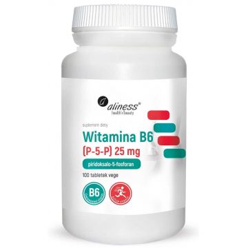 Vitamina B6 (P-5-P) 25 mg x 100 comprimate VEGE Aliness