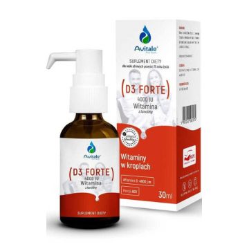 Vitamina D3 Forte 4000 UI din lanolină 30ml Avitale