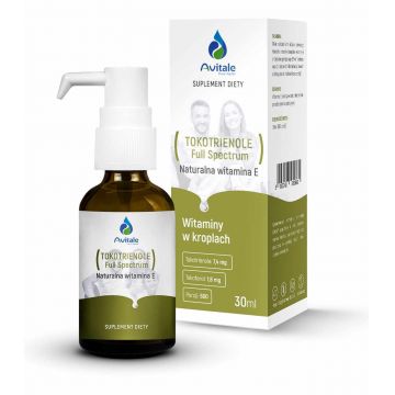 Vitamina E naturală (tocotrienoli cu spectru complet) picături 30 ml Avitale