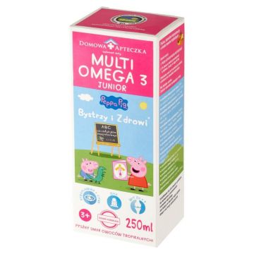 MultiOmega 3 Junior, lichid pentru copii peste 3 ani, aromă de fructe tropicale, 250 ml