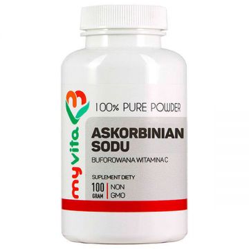 MyVita Ascorbat de sodiu, vitamina C tamponată, 100 g