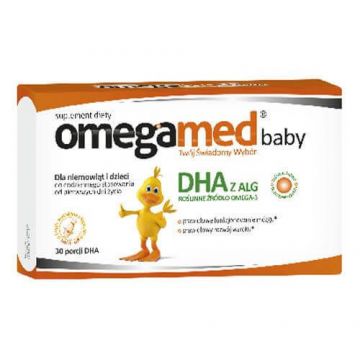 Omegamed Baby DHA, de la naștere, 30 de capsule cu răsucire