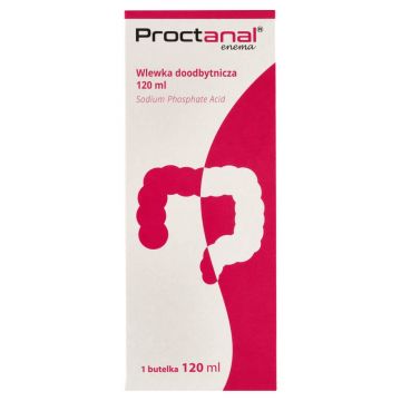 Clisma proctanală, perfuzie rectală, 120 ml