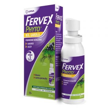 Fervex Phyto durere în gât, spray pentru gât, 30 ml