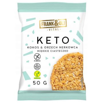 Frank&Oli Keto, fursec moale, nucă de cocos + nuci de caju, 50 g