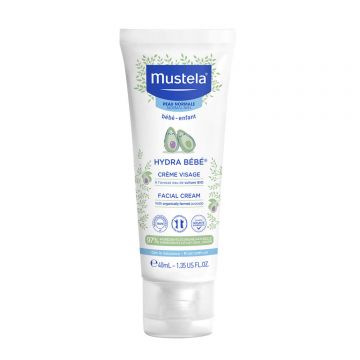 Mustela Bebe Enfant HydraBebe, Cremă de față, de la naștere, 40 ml