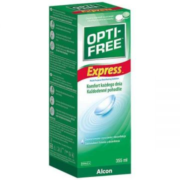 Opti-Free Express, dezinfectant multifuncțional pentru lentile, 355 ml