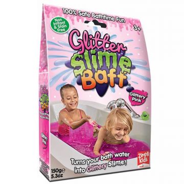 Zimpli Kids Slime Baff Glitter, kit de făcut sclipici, roz, de la 3 ani