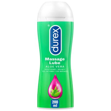 Durex, gel hidratant intim și de masaj 2în1, aloe vera, 200 ml