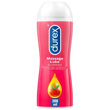 Durex, gel intim stimulativ și de masaj 2în1, guarana, 200 ml
