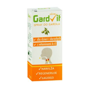 GardVit Olive, spray pentru gât pentru copii și adulți, 15 ml