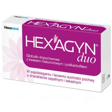 Hexagyn Duo, globule vaginale, 10 unități