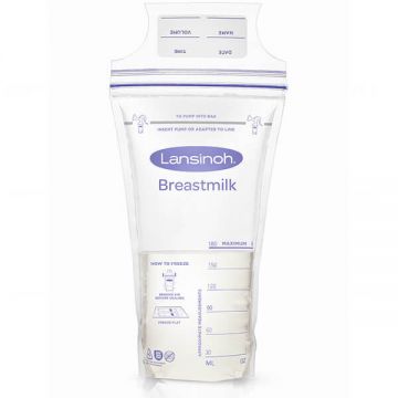 Lansinoh, pungi pentru depozitarea laptelui matern, 25 bucăți