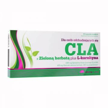 Olimp CLA cu ceai verde plus L-carnitină, 60 capsule moi