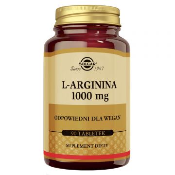 Solgar L-Arginină 1000 mg, 90 comprimate