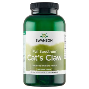 Swanson Cat's Claw, gheara pisicii 500 mg, 250 capsule