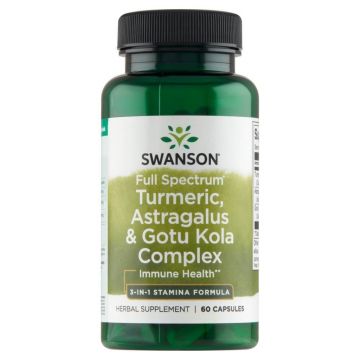 Swanson Full Spectrum Turmeric Astragalus & Gotu Kola Complex, 60 capsule