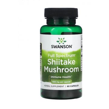 Swanson Shiitake Ciupercă, 60 capsule