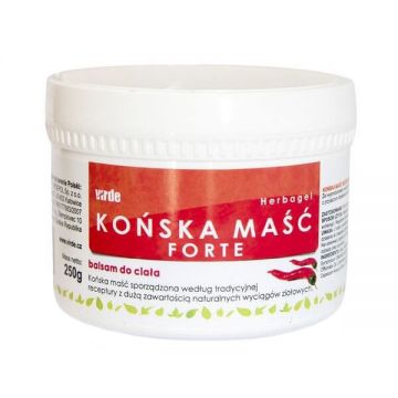 Virde, Forte unguent încălzitor pentru cai, loțiune de corp, 250 ml