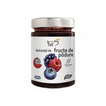 DACIA PLANT Dulceata Fructe de padure fara zahar, 360g