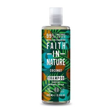 Faith in Nature Sampon natural hidratant cu Cocos, 400 ml