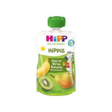 HIPPIS Piure de fructe banane si kiwi, 100g