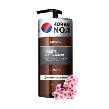 Kundal Sampon hipoalergenic cu miere si macadamia, Cherry Blossom, 500 ml