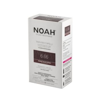 Noah Vopsea de par naturala fara amoniac, Blond roscat inchis (6.66), 140ml