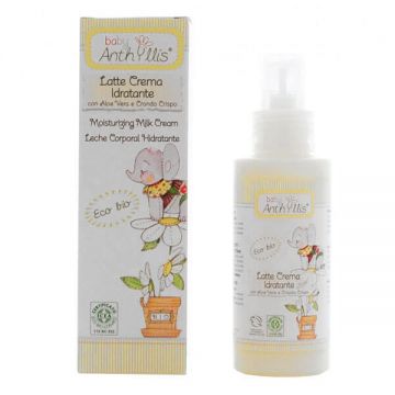 Anthyllis Baby, lapte-cremă hidratant cu aloe vera și extract de alge marine, de la 1 lună, 100 ml