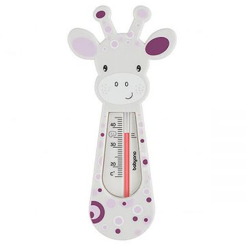 BabyOno, termometru de baie plutitor, girafă, gri-violet, 1 buc
